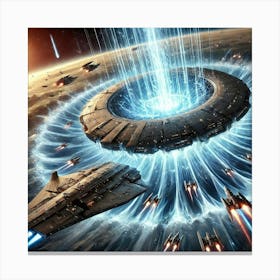 Gravitational Shield Converted Canvas Print