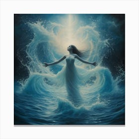 Angel Of The Ocean 1 Canvas Print