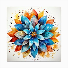 Watercolor Flower 5 Canvas Print