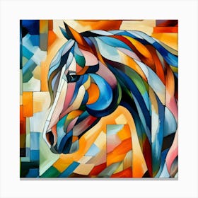 Abstract Horse Painting 3 Canvas Print