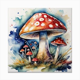 Enchanted Toadstools 1 Canvas Print