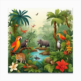 Tropical Jungle 4 Canvas Print