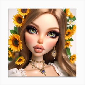 Sunflower Doll Canvas Print