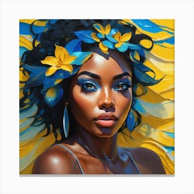 Blue And Yellow Canvas Print