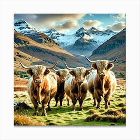 Highland Cows 1 Canvas Print