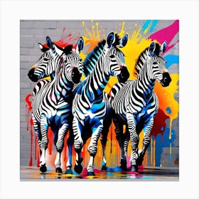 Zebras 1 Canvas Print