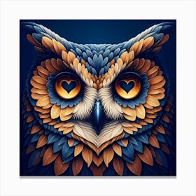 Owl Art Canvas Print