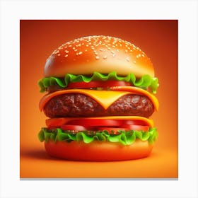 Burger 2 Canvas Print