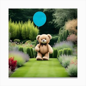 Bear's Garden Adventure Canvas Print