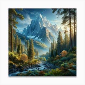 Mountain Stream Canvas Print