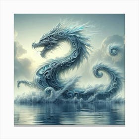 Ice Dragon Canvas Art Canvas Print