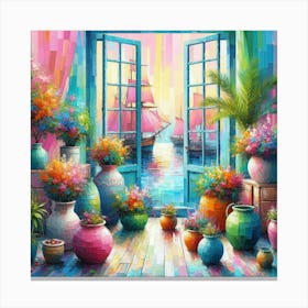 Window To The World 2 Canvas Print