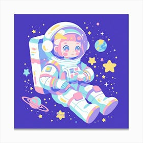 Astronaut In Space 18 Canvas Print