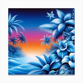 Tropical Sunset 2 Canvas Print