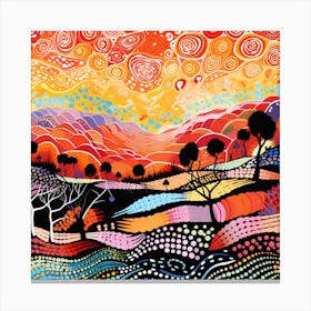 Sunset In The Hills Canvas Print