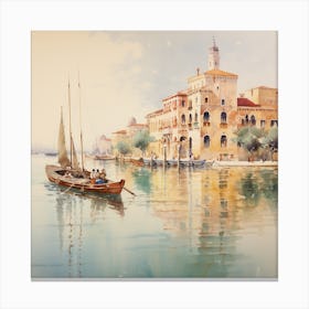 Warm Breeze: Seaside Impressionism Canvas Print