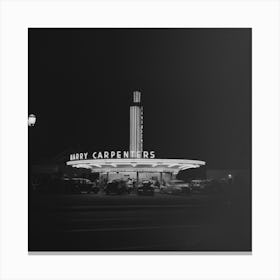 Hollywood, California,A Neon Sign By Russell Lee Canvas Print