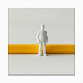 Pencil Man Canvas Print