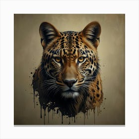 Leopard Head Canvas Print