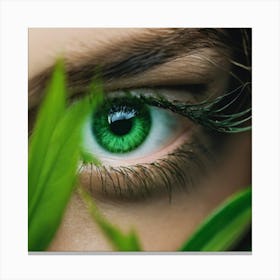 Green Eyes 2 Canvas Print