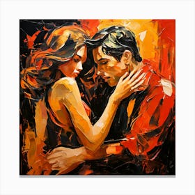 Couple In Love Canvas Print