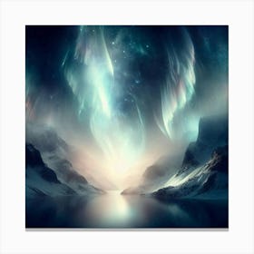 An ethereal and dreamlike depiction of the Northern Lights.2 Canvas Print