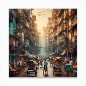 Dhaka Street 1 Canvas Print