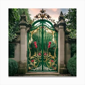 Gate To The Garden 4 Canvas Print