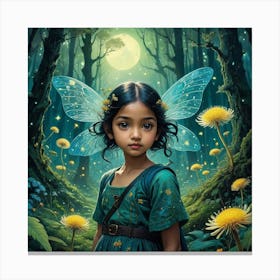 Fairy In The Forest 1 Canvas Print