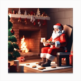 Christmas Santa 18 Canvas Print