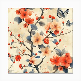 Chinese Cherry Blossoms 1 Canvas Print