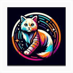 Cat With A Bandage 1 Canvas Print