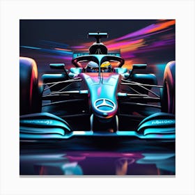 Front Mercedes F1 Car Canvas Print