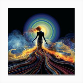 Spectacular artwork, Universe, Oneness, art Print , "Rising from the past" Canvas Print