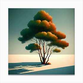 Tree In The Sun Canvas Print