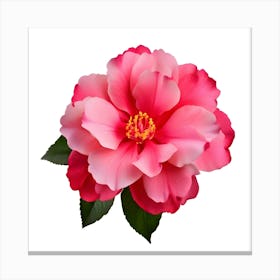 Pink Camellia Flower Canvas Print