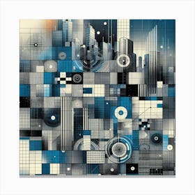 Abstract Cityscape Canvas Print