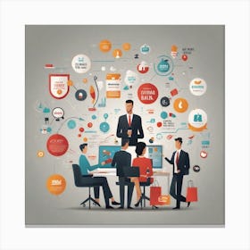 Business People Canvas Print