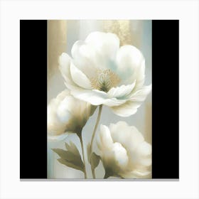 White Flowers 5 Canvas Print