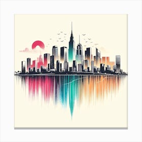 New York City Skyline 10 Canvas Print