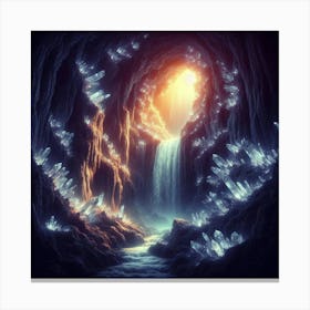 Cave Of Crystals 2 Canvas Print