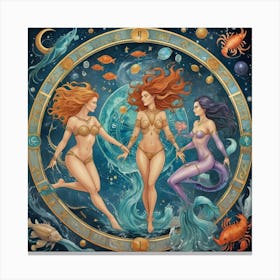 WATER SIGNS WOMEN Canvas Print