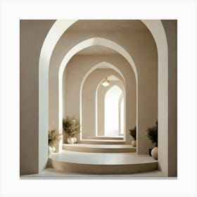 Arched Hallway 14 Canvas Print