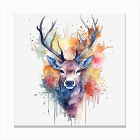 Watercolor Deer Lienzo