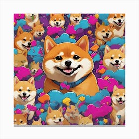 Shiba Inu Canvas Print