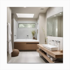 Modern Bathroom Canvas Print