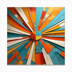 A painting that reflects the spirit of the times with mosaic art 02 Canvas Print