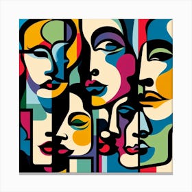 Abstract Of Faces 1 Canvas Print