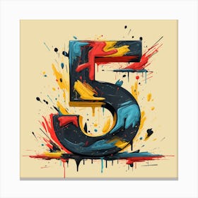 Number Five Canvas Print