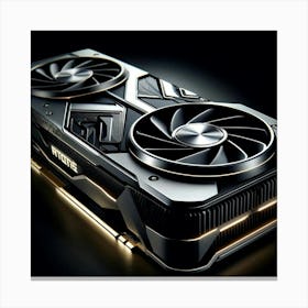 Sovereign Flame Laptop Graphics Card Canvas Print